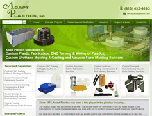 Tablet Screenshot of adaptplastics.com